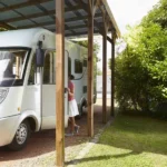 Carport aus behandeltem Holz, 32,3 m² - Wohnmobil – Bild 3