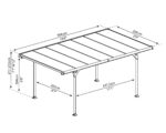 Aluminium-Carport 2,99 x 5,04 m Canopia Verona – Bild 3