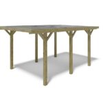 Carport, Unterstand 3,04 x 5,12 m – 15,56 m² – PVC-Dach – CAR10PVCTR