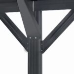 MORATA Doppelstabzaun, Rundumhöhe: 200 cm / Länge: 16 m, 2 Eckpfosten – Bild 8