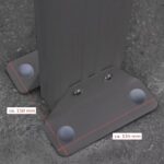 MORATA Doppelstabzaun, Rundumhöhe: 200 cm / Länge: 16 m, 2 Eckpfosten – Bild 9