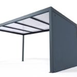 Cosmeo PVC-Carportvorhang, freistehend, 308 cm breit, von Alumin'home