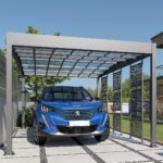 Aluminium-Carport Trigano – LIBECCIO + 3 Sichtschutzwände – 16 m² – Bild 2