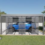 Aluminium-Carport Trigano – LIBECCIO + 3 Sichtschutzwände – 16 m² – Bild 3