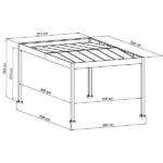 Aluminium-Carport Trigano – LIBECCIO + 3 Sichtschutzwände – 16 m² – Bild 5
