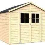 Gartenhaus Osterbek 4 aus naturbelassenem Fichtenholz