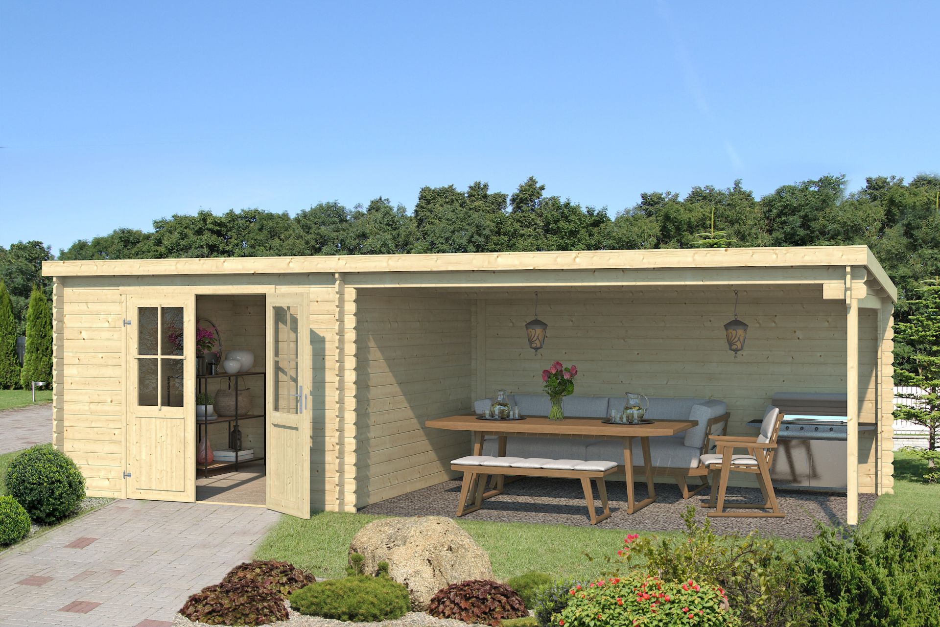 IMG_6011 Gartenhaus Lasita Maja St Louis unbehandelt – Bild 1