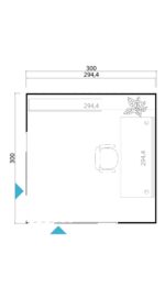 Gartenhaus Lasita Maja Palermo 3 unbehandelt – Bild 2