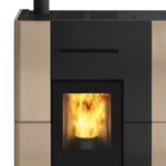EDILKAMIN BLADE H 15 EVO WASSERFÜHRENDER PELLETOFEN KERAMIK BEIGE – Bild 3