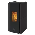 EK63 ZONE 80 EVO PELLETOFEN STAHL MATTSCHWARZ – Bild 2