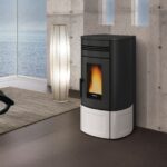 EXTRAFLAME EVOLUTION LINE SINFONY PELLETOFEN STAHL WEISS