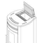 EXTRAFLAME EVOLUTION LINE SINFONY PELLETOFEN STAHL WEISS – Bild 9