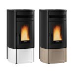 EXTRAFLAME EVOLUTION LINE SINFONY PELLETOFEN STAHL WEISS – Bild 11