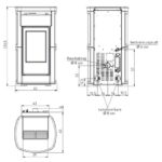 EDILKAMIN KIRA EVO PELLETOFEN KERAMIK WEISS – Bild 5