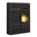 EDILKAMIN BILD UP PELLETOFEN KERAMIK SCHWARZ – Bild 2