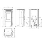 EXTRAFLAME EVOLUTION LINE TERRY PLUS PELLETOFEN MAJOLIKA GLÄNZENDES TORTORA – Bild 7