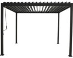 Pergola Basis mit Lamellendach, Pfosten 8,8x8,8 cm, 3x3,6m anthrazit – Bild 2