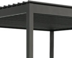 Pergola Basis mit Lamellendach, Pfosten 8,8x8,8 cm, 3x3,6m anthrazit – Bild 8